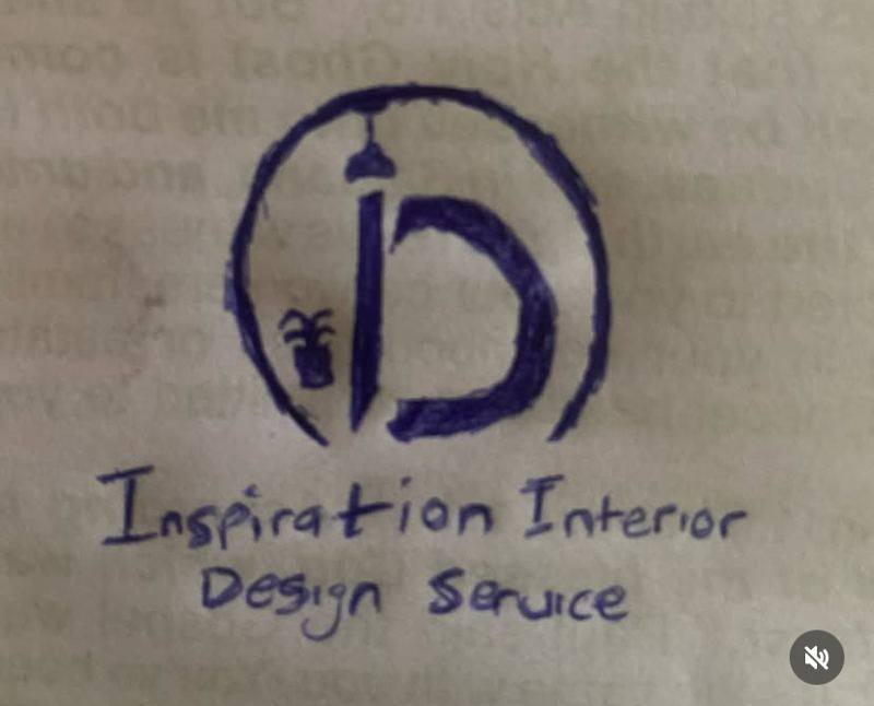 Hand drawn concept sketch for a logo
