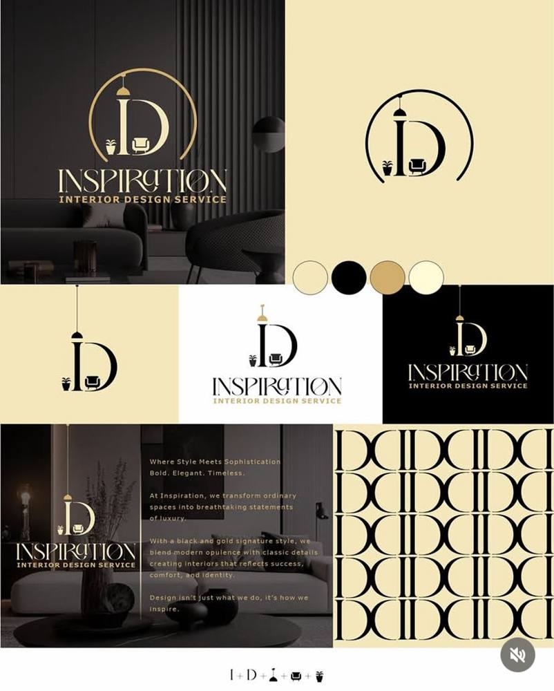 Inspiration Interior Design full brand identity board