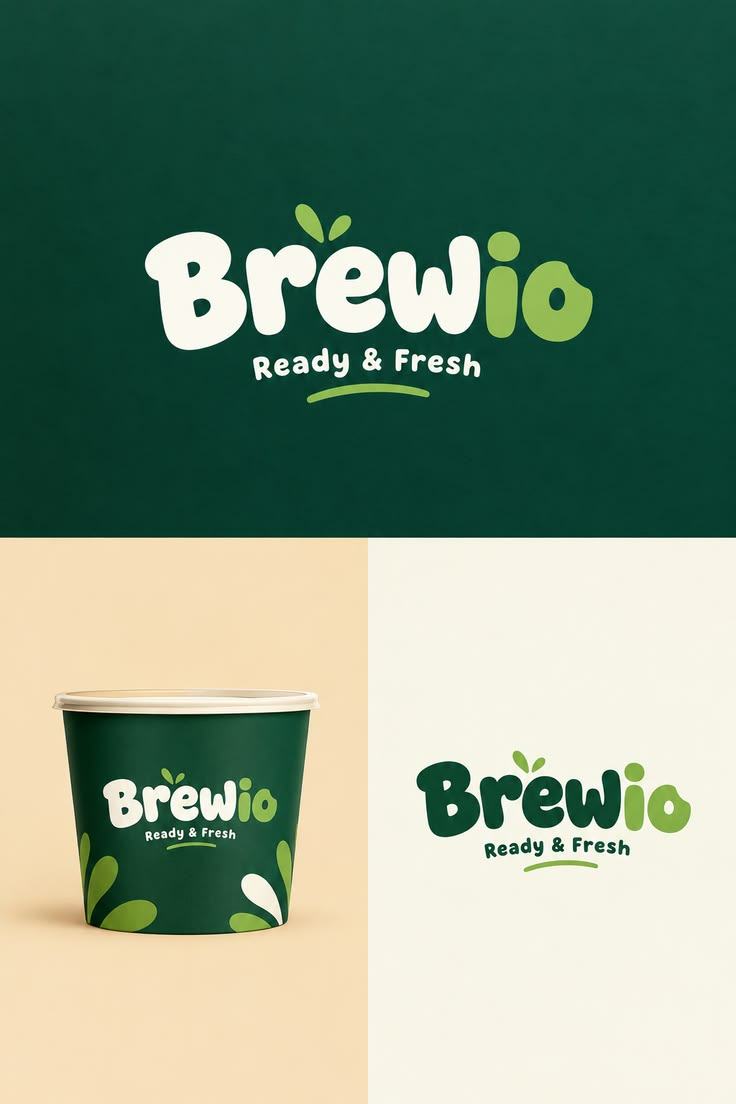 Brewio brand identity and packaging