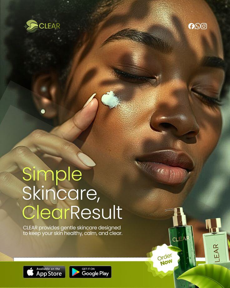 CLEAR skincare flyer
