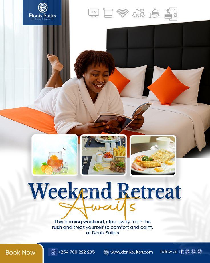 Donix Suites weekend retreat flyer
