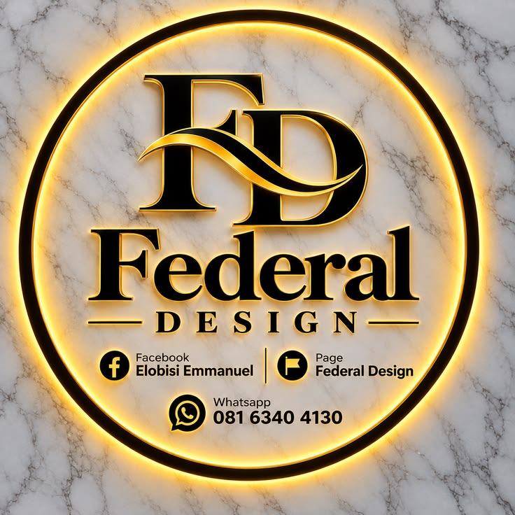 Federal Design backlit sign